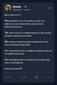 a black screen with a spanish text on it