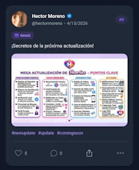 a twittee with a picture of a person in spanish